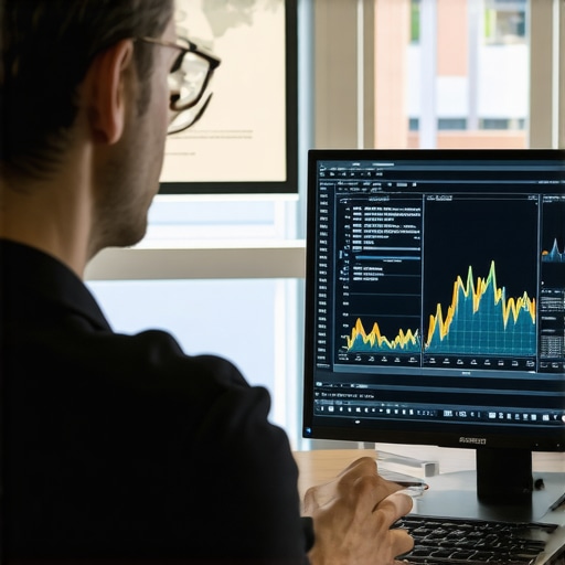 Expert analyzing Chesapeake local SEO data on a digital screen