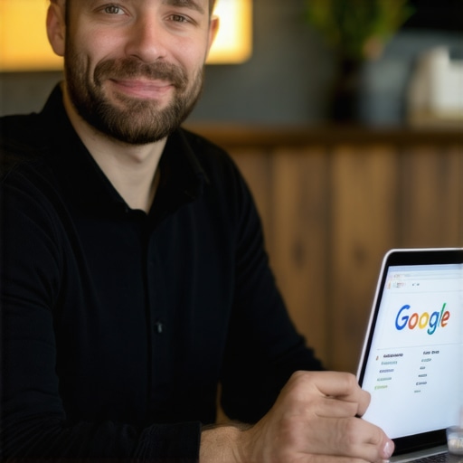 Business owner enhancing Google Maps listing in Chesapeake