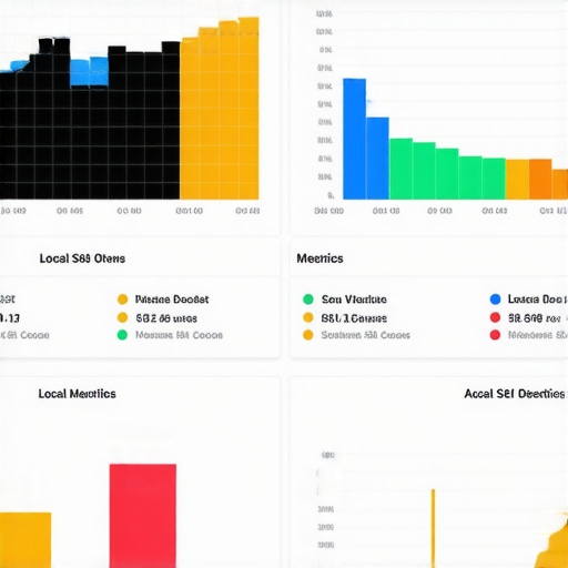 Screenshot of Google Analytics dashboard tracking local SEO performance