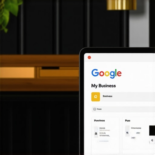 Optimizing Chesapeake GMB Profile Chesapeake business owner updating Google My Business listing