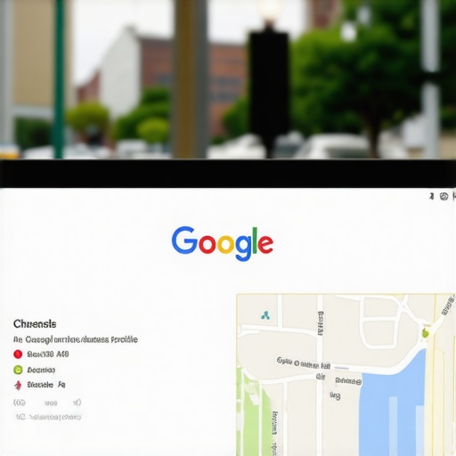 Business owner optimizing Google My Business profile for Chesapeake