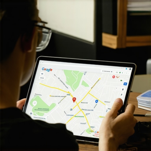 Business owner optimizing local business profile on Google Maps