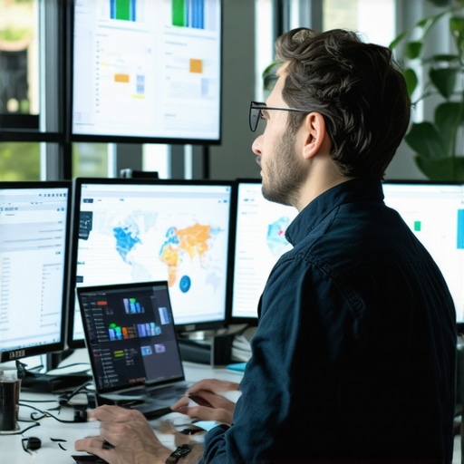 Effective SEO Monitoring Tools for Chesapeake A digital marketer working on SEO analytics related to Chesapeake business rankings.