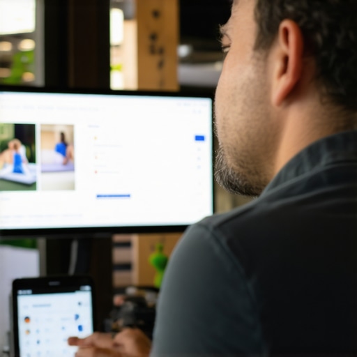 Business owner optimizing Google My Business listing with local signals in Chesapeake