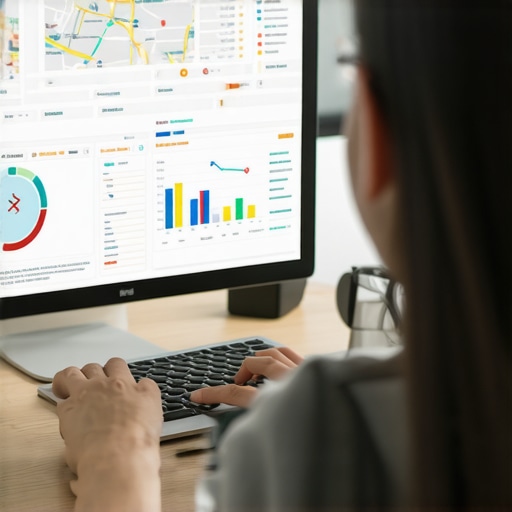 Analyzing Local SEO Data Person reviewing Chesapeake local SEO analytics on a computer